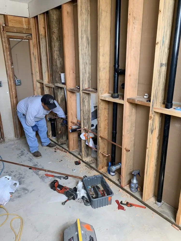 Commercial rough-in plumbing for Water Heater Replacement in Cordova Meadows